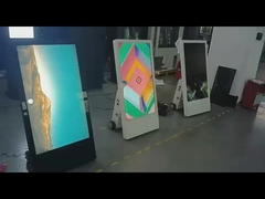 43 pulgadas de alto brillo ventana de la tienda señalización digital 43 pulgadas de estilo carrito rodante publicidad LCD